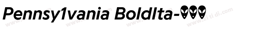 Pennsy1vania BoldIta字体转换